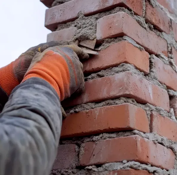 Brick tuckpointing in Riverside, Princeton